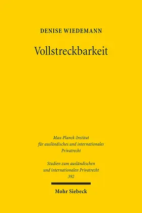 Wiedemann |  Vollstreckbarkeit | eBook | Sack Fachmedien
