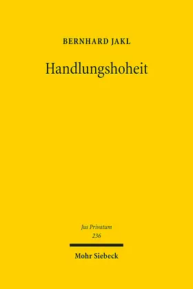 Jakl |  Handlungshoheit | eBook | Sack Fachmedien