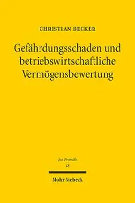Becker |  Gefährdungsschaden und betriebswirtschaftliche Vermögensbewertung | Buch |  Sack Fachmedien