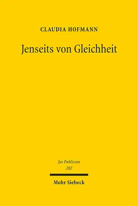 Hofmann |  Jenseits von Gleichheit | Buch |  Sack Fachmedien