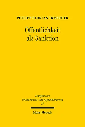 Irmscher | Öffentlichkeit als Sanktion | E-Book | sack.de