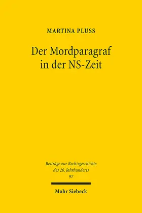 Plüss |  Der Mordparagraf in der NS-Zeit | eBook | Sack Fachmedien