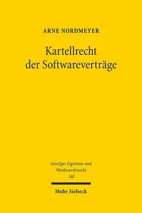 Nordmeyer |  Kartellrecht der Softwareverträge | eBook | Sack Fachmedien