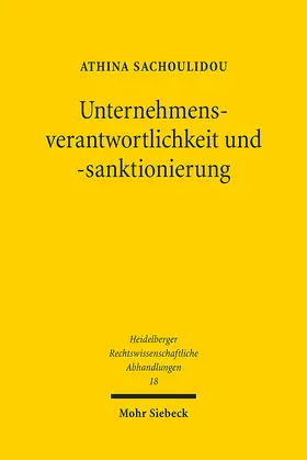Sachoulidou | Unternehmensverantwortlichkeit und -sanktionierung | E-Book | sack.de