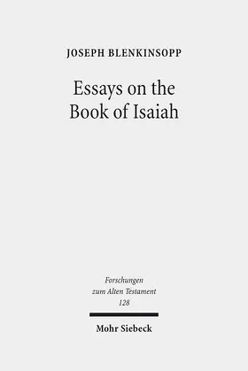 Blenkinsopp |  Essays on the Book of Isaiah | eBook | Sack Fachmedien