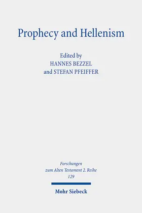 Bezzel / Pfeiffer |  Prophecy and Hellenism | Buch |  Sack Fachmedien