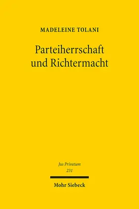 Tolani | Parteiherrschaft und Richtermacht | E-Book | sack.de