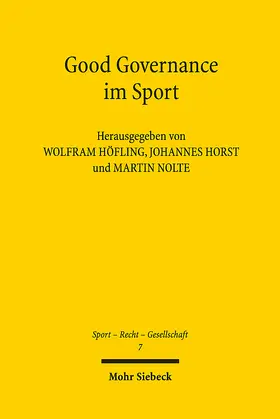 Höfling / Horst / Nolte | Good Governance im Sport | E-Book | sack.de