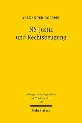 Hoeppel |  NS-Justiz und Rechtsbeugung | eBook | Sack Fachmedien