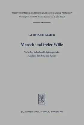 Maier |  Mensch und freier Wille | eBook | Sack Fachmedien