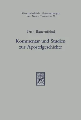 Bauernfeind / Metelmann |  Kommentar und Studien zur Apostelgeschichte | eBook | Sack Fachmedien