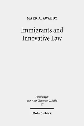 Awabdy |  Immigrants and Innovative Law | eBook | Sack Fachmedien
