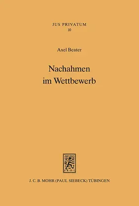 Beater | Nachahmen im Wettbewerb | E-Book | sack.de