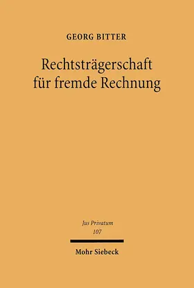 Bitter |  Rechtsträgerschaft für fremde Rechnung | eBook | Sack Fachmedien