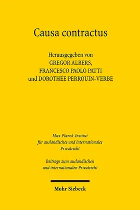 Albers / Patti / Perrouin-Verbe |  Causa contractus | eBook | Sack Fachmedien