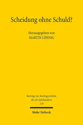 Löhnig |  Scheidung ohne Schuld? | Buch |  Sack Fachmedien