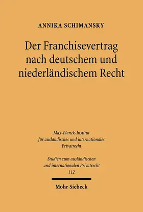 Schimansky | Der Franchisevertrag nach deutschem und niederländischem Recht | E-Book | sack.de
