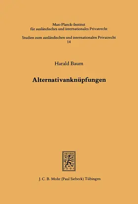 Baum |  Alternativanknüpfungen | eBook | Sack Fachmedien