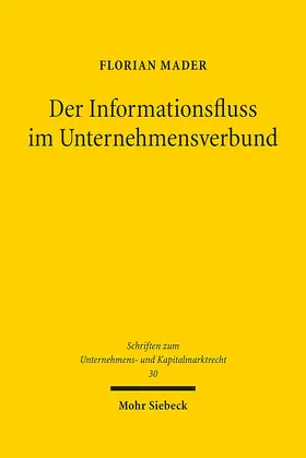 Mader |  Der Informationsfluss im Unternehmensverbund | eBook | Sack Fachmedien