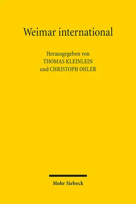 Kleinlein / Ohler |  Weimar international | eBook | Sack Fachmedien