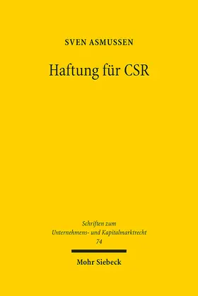 Asmussen |  Haftung für CSR | eBook | Sack Fachmedien