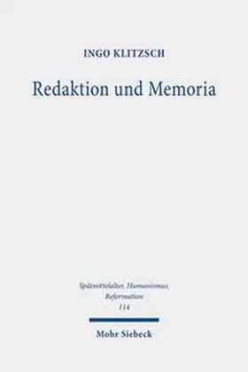 Klitzsch |  Redaktion und Memoria | Buch |  Sack Fachmedien