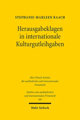 Raach |  Herausgabeklagen in internationale Kulturgutleihgaben | eBook | Sack Fachmedien