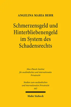 Behr |  Schmerzensgeld und Hinterbliebenengeld im System des Schadensrechts | eBook | Sack Fachmedien