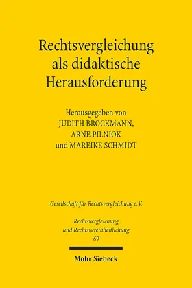 Brockmann / Pilniok / Schmidt |  Rechtsvergleichung als didaktische Herausforderung | Buch |  Sack Fachmedien