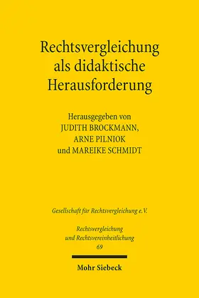 Brockmann / Pilniok / Schmidt |  Rechtsvergleichung als didaktische Herausforderung | eBook | Sack Fachmedien