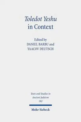 Barbu / Deutsch |  Toledot Yeshu in Context | Buch |  Sack Fachmedien