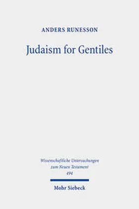 Runesson |  Judaism for Gentiles | Buch |  Sack Fachmedien