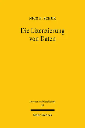 Schur |  Die Lizenzierung von Daten | eBook | Sack Fachmedien