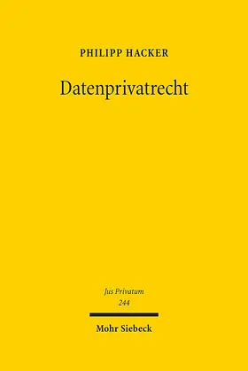 Hacker |  Datenprivatrecht | Buch |  Sack Fachmedien