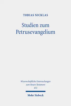 Nicklas |  Studien zum Petrusevangelium | eBook | Sack Fachmedien