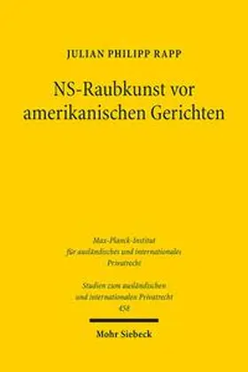 Rapp |  NS-Raubkunst vor amerikanischen Gerichten | Buch |  Sack Fachmedien