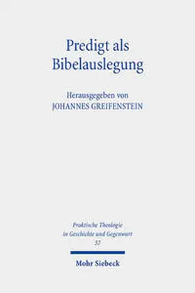 Greifenstein |  Predigt als Bibelauslegung | Buch |  Sack Fachmedien