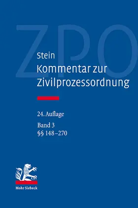 Stein / Bork |  Kommentar zur Zivilprozessordnung | Buch |  Sack Fachmedien