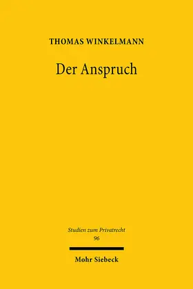 Winkelmann | Der Anspruch | E-Book | www2.sack.de