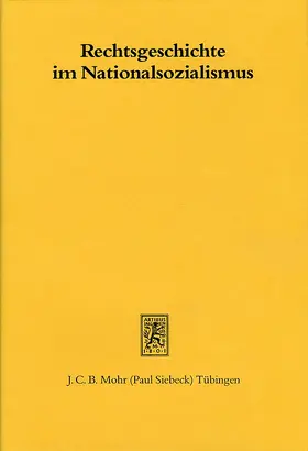 Simon / Stolleis |  Rechtsgeschichte im Nationalsozialismus | eBook | Sack Fachmedien