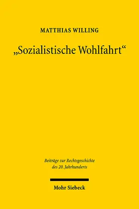 Willing |  "Sozialistische Wohlfahrt" | eBook | Sack Fachmedien