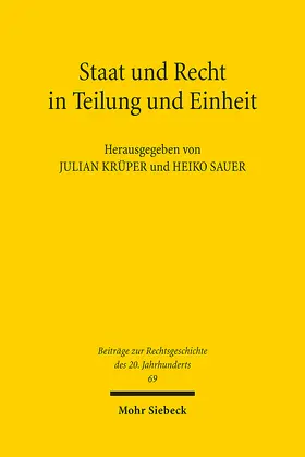 Krüper / Sauer |  Staat und Recht in Teilung und Einheit | eBook | Sack Fachmedien