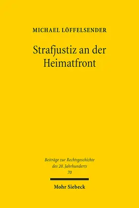 Löffelsender |  Strafjustiz an der Heimatfront | eBook | Sack Fachmedien