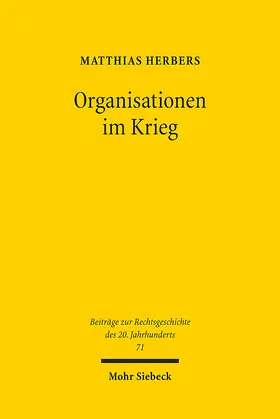 Herbers |  Organisationen im Krieg | eBook | Sack Fachmedien