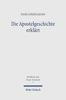 Conzelmann |  Die Apostelgeschichte erklärt | eBook | Sack Fachmedien