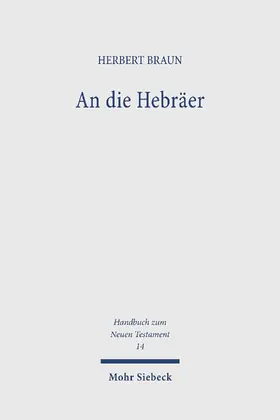 Braun |  An die Hebräer | eBook | Sack Fachmedien