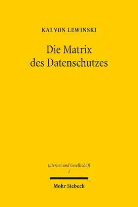 von Lewinski | Die Matrix des Datenschutzes | E-Book | www2.sack.de