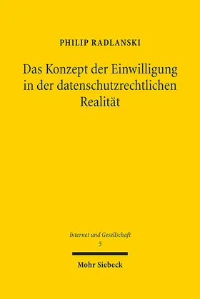 Radlanski | Das Konzept der Einwilligung in der datenschutzrechtlichen Realität | E-Book | sack.de