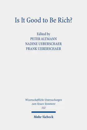 Altmann / Ueberschaer |  Is It Good to Be Rich? | Buch |  Sack Fachmedien