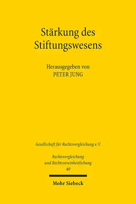 Jung | Stärkung des Stiftungswesens | E-Book | sack.de